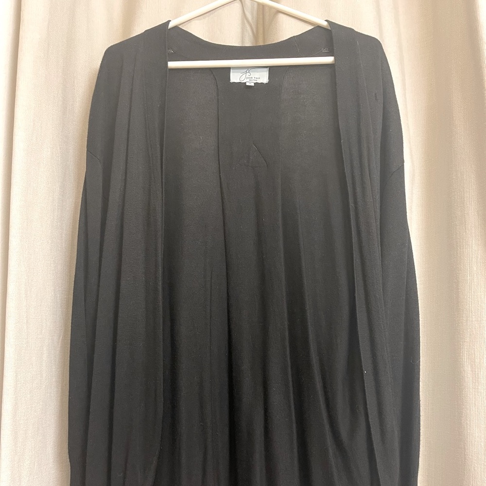 Black viscose cardigan